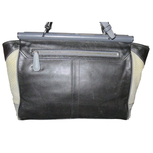 COACH Pinnacle Embossed Exotic Leather Color block Handbag & Matching wristlet - Picture 4 of 16